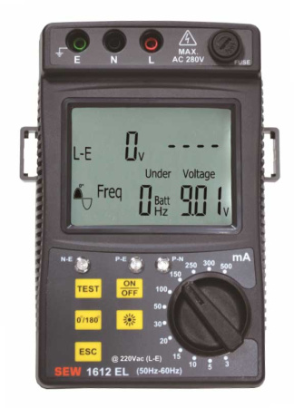Измеритель параметров УЗО SEW 1612 EL купить по низкой цене | МАКСПРОФИТ