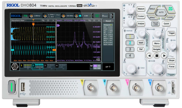 Цифровой осциллограф RIGOL DHO804 купить по низкой цене | МАКСПРОФИТ