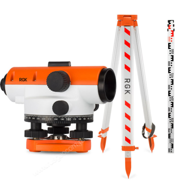 Комплект оптический нивелир RGK C-20 + штатив S6-N + рейка RGK TS-7 купить по низкой цене | МАКСПРОФИТ