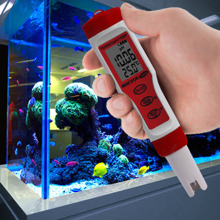 Тестер воды 4 в 1 (солемер/кондуктометр/pH- метр/термометр) МЕГЕОН 17002 купить по низкой цене | МАКСПРОФИТ