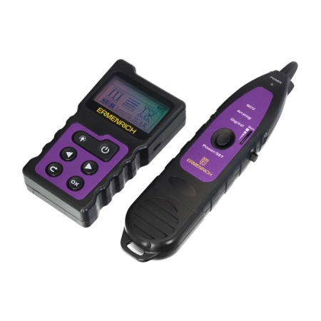 Многофункциональный кабельный тестер Ermenrich NetGeeks NP40, фиолетовый купить по низкой цене | МАКСПРОФИТ